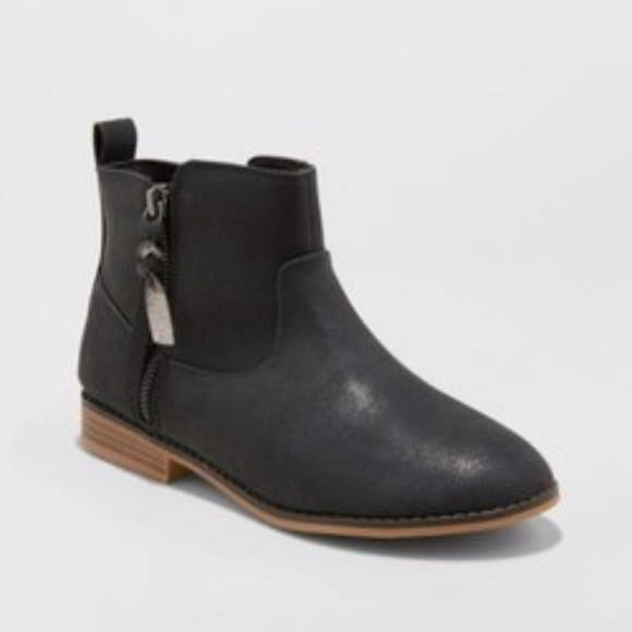 Cat & Jack Shoes Girls Asha Western Ankle Boots Cat Jack Black 3